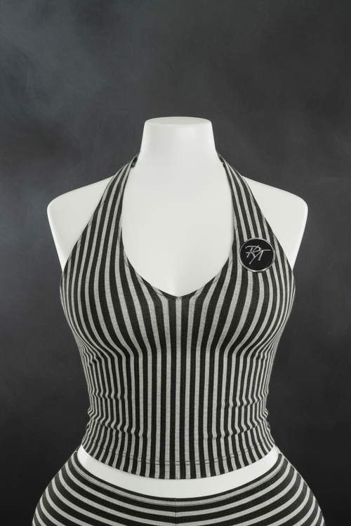 Cookies & Cream Set — Halter Top & Capri Shorts